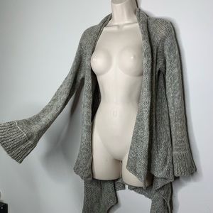 Wooden Ships gray wrap open cardigan (bag21)